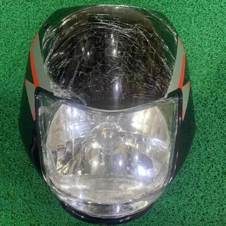 Motorcycle Head Light Cowling Assy With Lens For Ct100 Color Black Blue