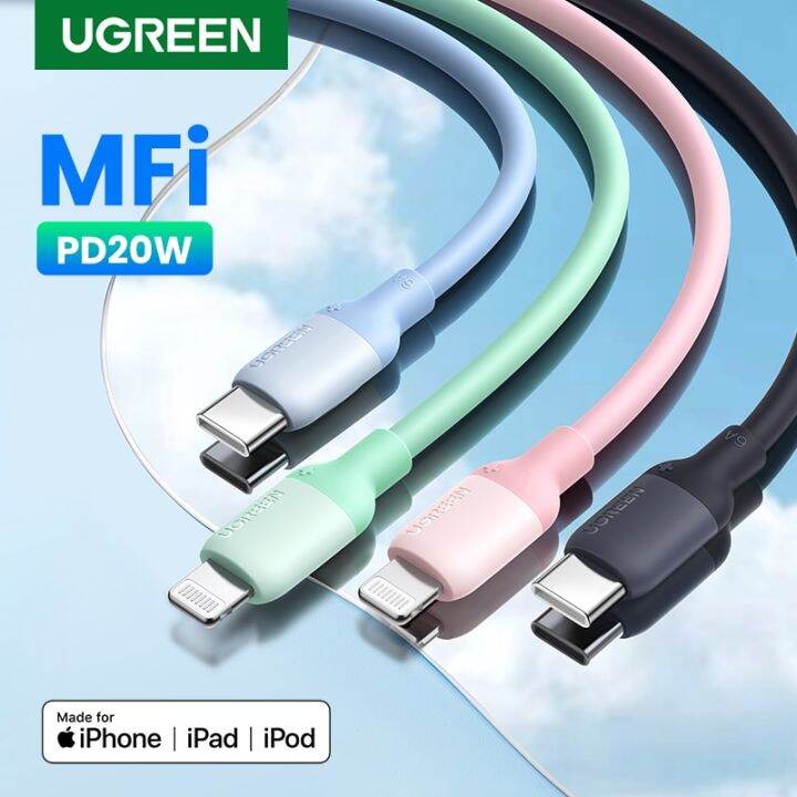 Ugreen Mfi Silicone Usb C To Lightning Cable W Pd For Iphone