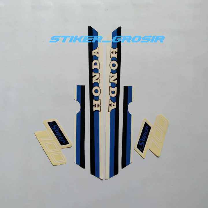 STIKER STRIPING LES LIS STICKER BODI MOTOR HONDA SUPER CUB C700 CLASSIC