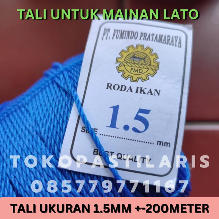 Tali Lato Latoo Tambang Kecil Mm Roda Ikan Fumindo Fo