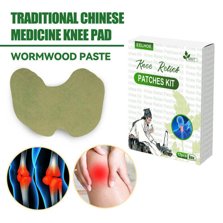 Pcs Natural Wormwood Extract Plaster Stickers Knee Joint Pain Relief