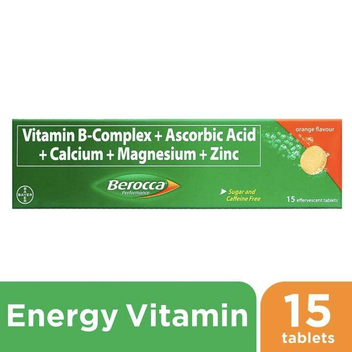 Berocca Performance Orange Flavour 15 Tablets Performance