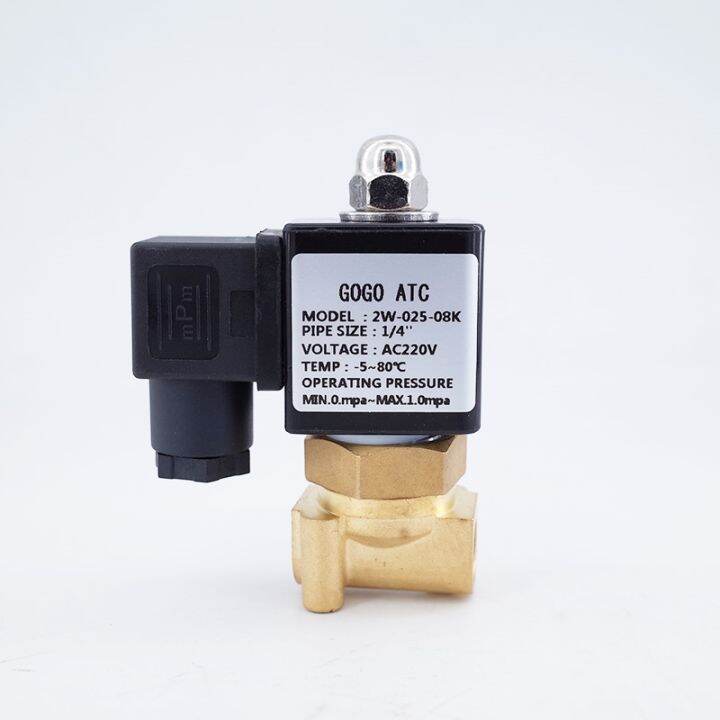 2 Way NO 2W025 08K 06K Copper Coil Water Solenoid Valve G1 8 1 4 110V