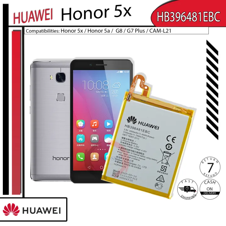 Huawei Honor 5x Battery Model HB396481EBC 3000mAh Original Equipment