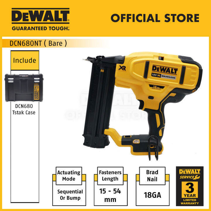 Dewalt DCN680NT XJ 18 20V Brushless Cordless Brad Finish Nailer 18GA