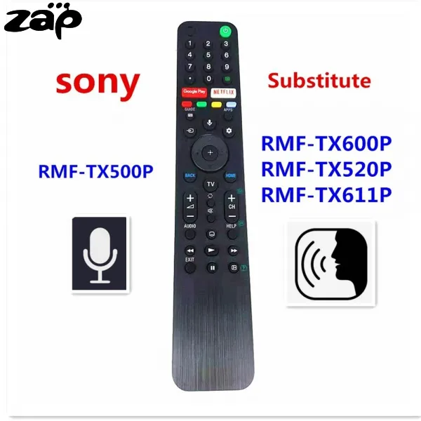 New RMF TX500P Voice Remote Control For Sony 4K Smart TV KD55X8000H