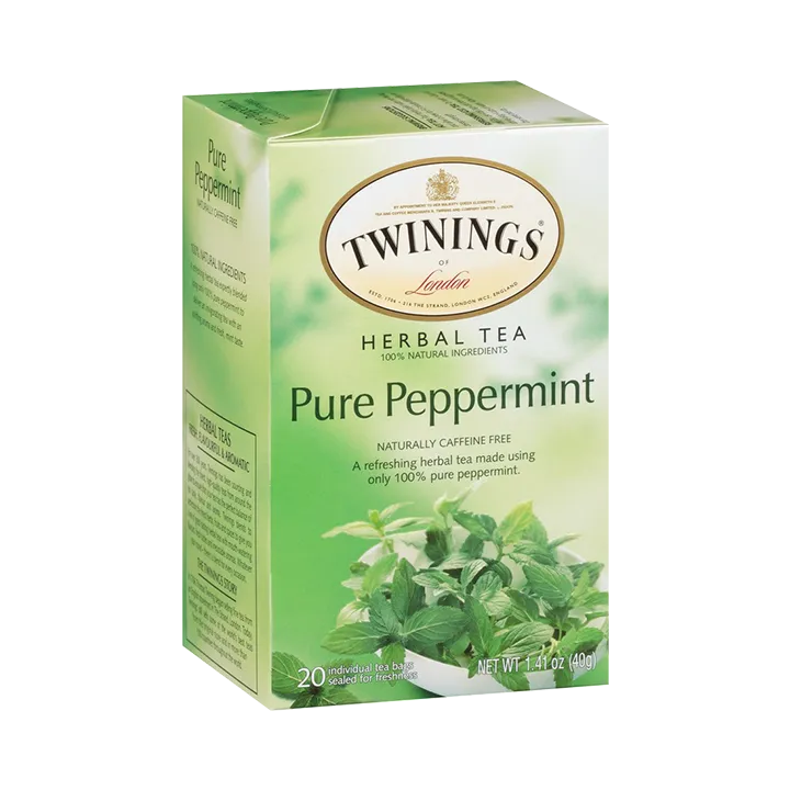 Twinings Of London Pure Peppermint Naturally Caffeine Free Herbal Tea