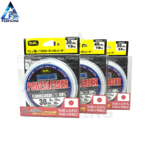 สายหนา Hardcore Powerleader Fluorocarbon100 ยาว 50 เมตร Lazada co th