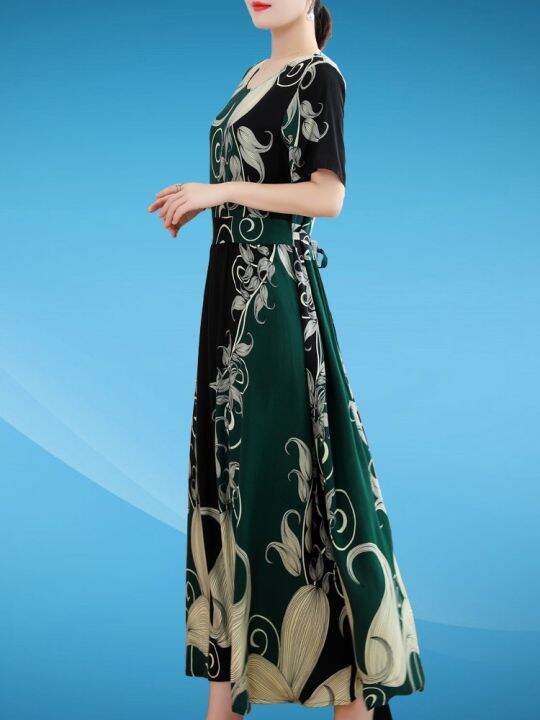 National Wind Restoring Ancient Ways Is Printed Cotton Silk Dresses And