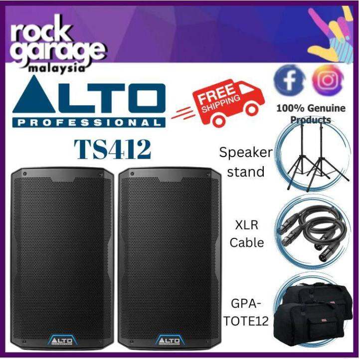 Alto TS412 2500W 12 Powered Speaker With Gator GPA TOTE12 Speaker Tote