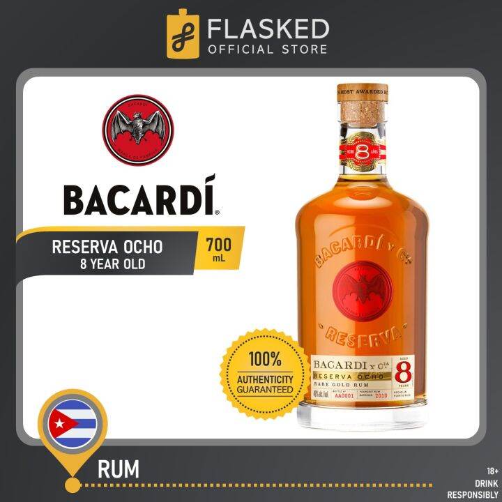 Bacardi Reserva Ocho 8 Year Old Rum 700mL Lazada PH