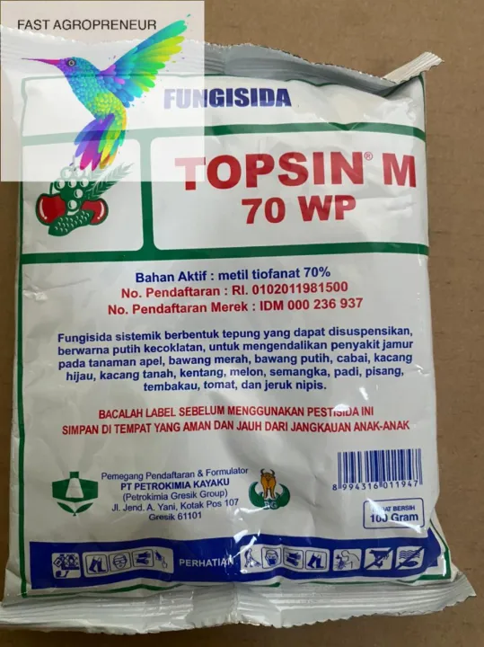 Fungisida Sistemik TOPSIN M 70 WP Isi 100 Gram Dari PETROKIMIA KAYAKU