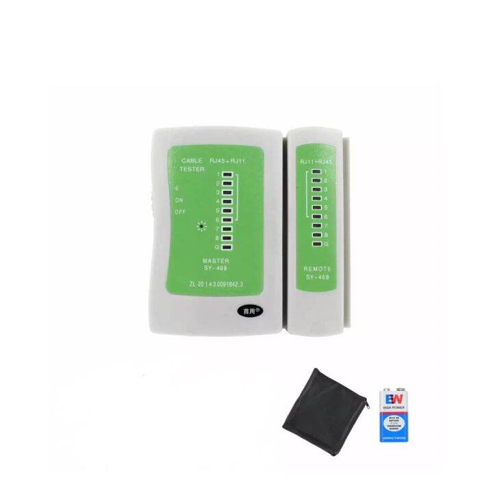 Network Cable Lan Tester With Free V Battery And Black Pouch High