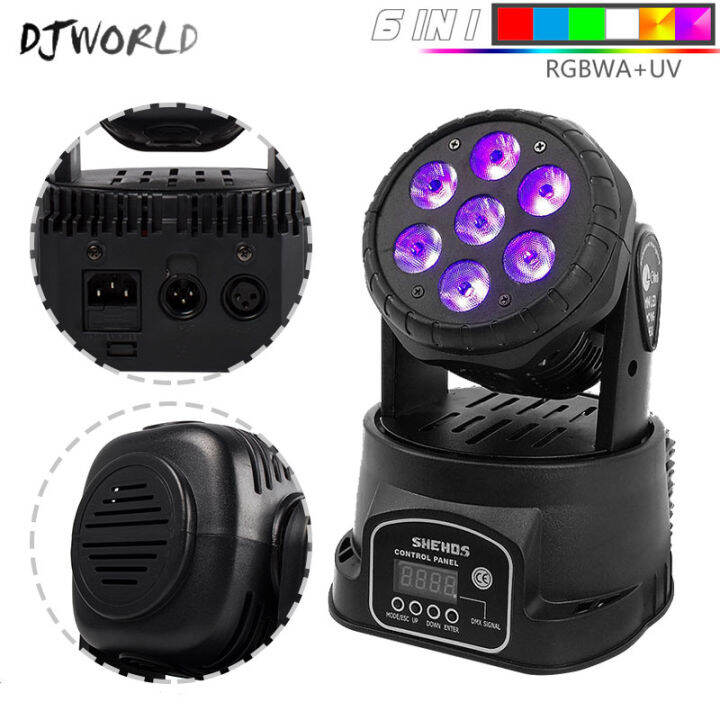 Djworld Led X W Wash Light Rgbwa Uv In Moving Head Stage Light Dmx