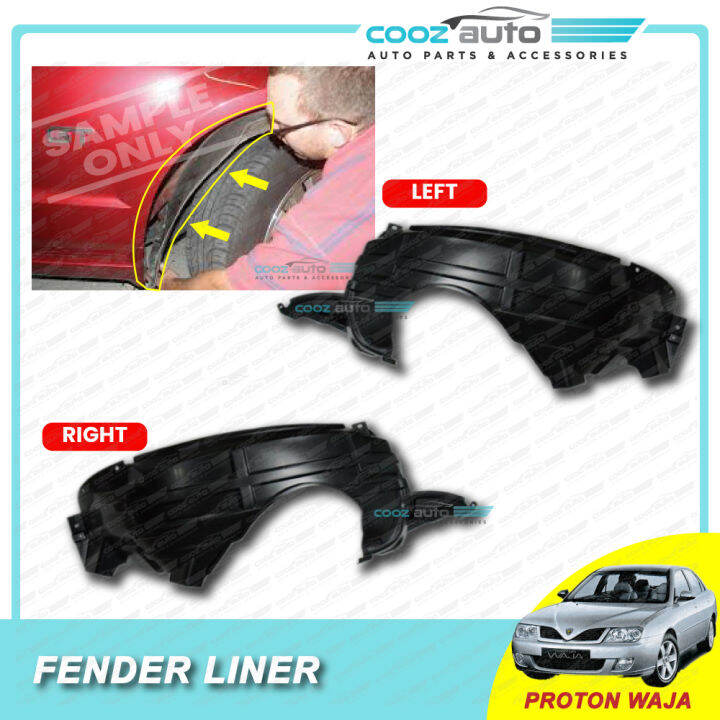 Proton Waja 1999 Waja 2002 Fender Cover Inner Fender Liner Daun Pisang