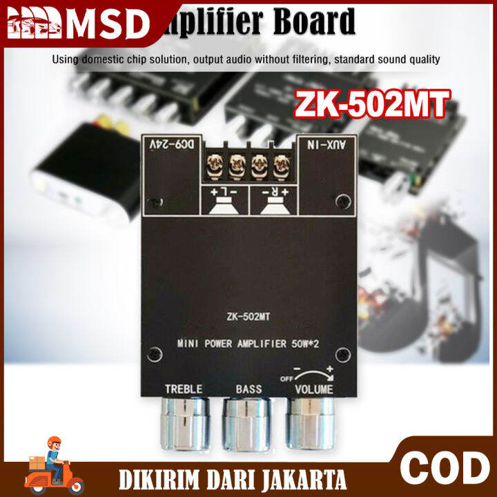 ZK 502MT Saluran Ganda Kiri Dan Kanan Bluetooth 5 0 Digital Power