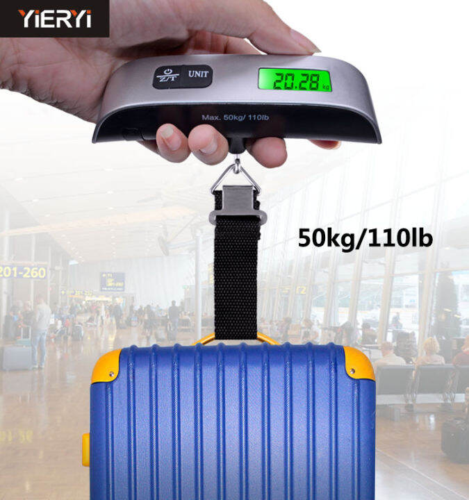 Yieryi 50kg 10g LCD Electronic Scale Pocket Scale Handheld Baggage