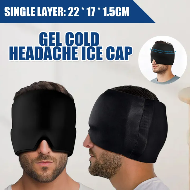 Gel Hot Cold Therapy Headache Migraine Relief Cap Face Cover For Head