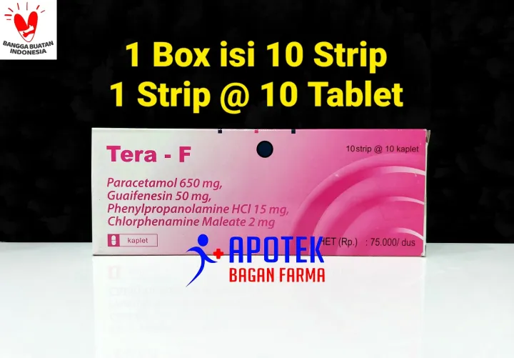 OBAT DEMAM BATUK PILEK TERA F 1 BOX 100 TABLET Lazada Indonesia