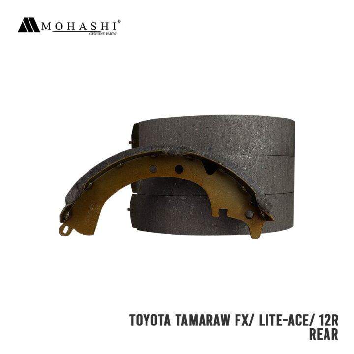 TOYOTA TAMARAW FX LITE ACE 12R REAR MOHASHI BRAKE SHOE 4PCS Lazada PH