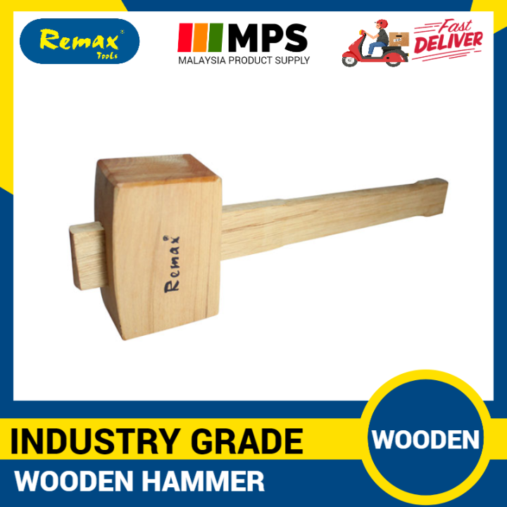 X Remax Wood Wooden Mallet Hammer Tukul Kayu Lazada