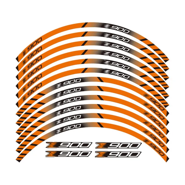 X Thick Edge Outer Rim Sticker Stripe Wheel Decals For Z