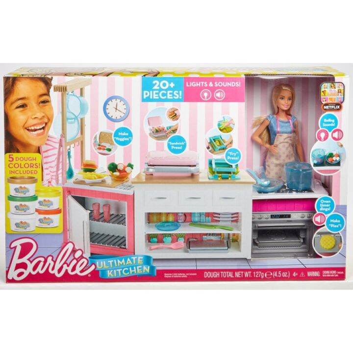 BARBIE ULTIMATE KITCHEN PLAYSET BARBIE KITCHEN ORIGINAL MATTEL Lazada