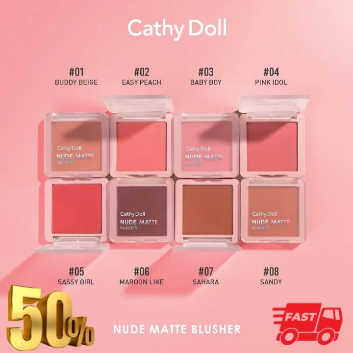 บลชออนตดทนนาน บลชออน บลชเชอรนดแมทท Cathy Doll Nude Matte