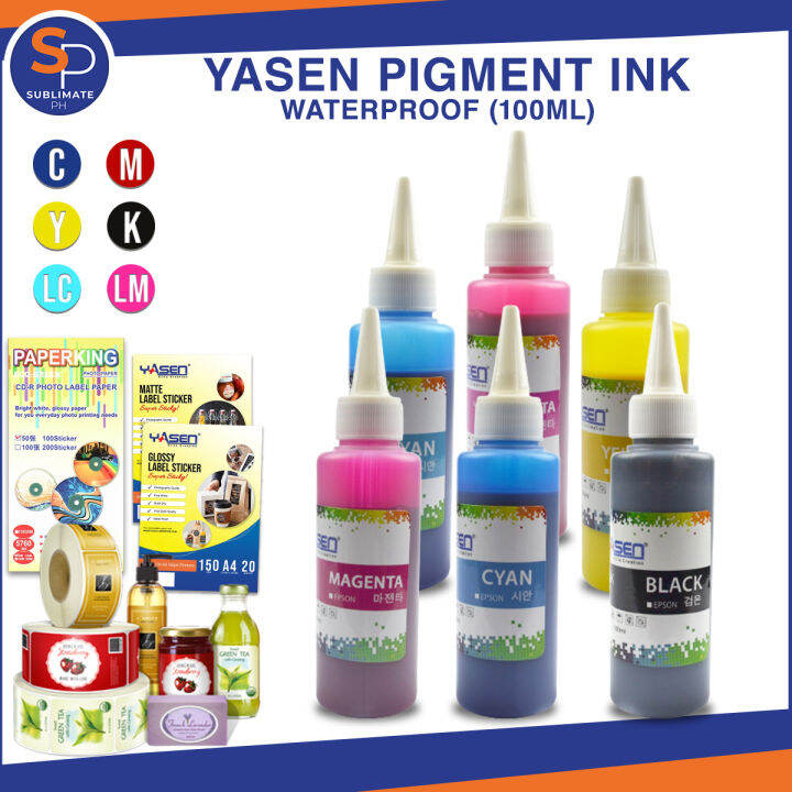 Yasen Pigment Ink Ml Premium Waterproof Refill Ink C M Y K Lm Lc