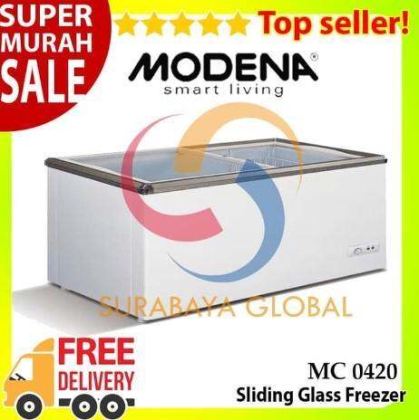 Sliding Glass Freezer Modena Mc Liter Garansi Resmi Lazada