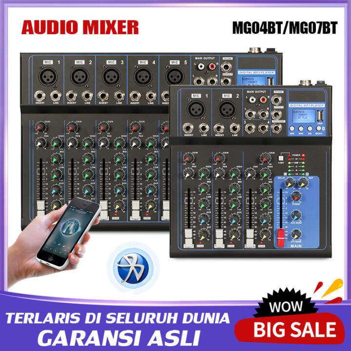 Audio Mixer Mixer Profesional Channel Channel Mg Bt Mg Bt Mixer