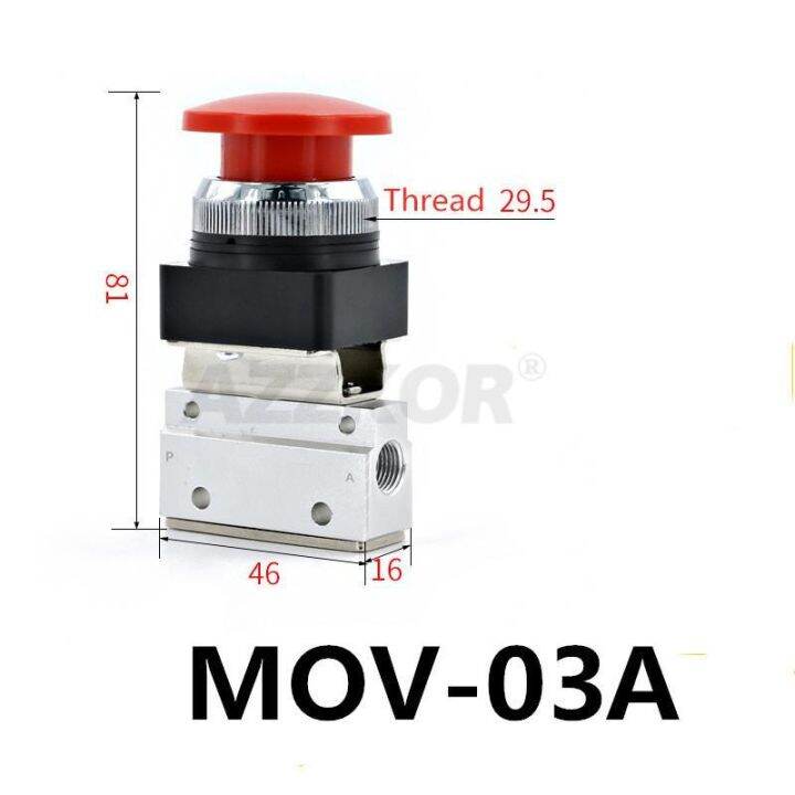 Mov A Pt Female Thread Position Way Pneumatic Mechanical