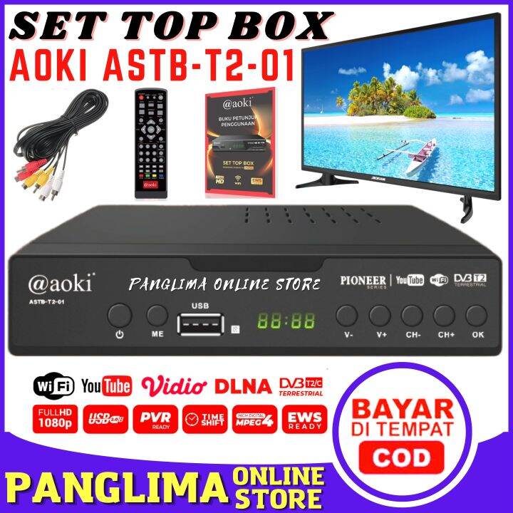 Set Top Box Tv Digital AOKI ASTB T2 01 Full HD Stb Murah Set Topbox