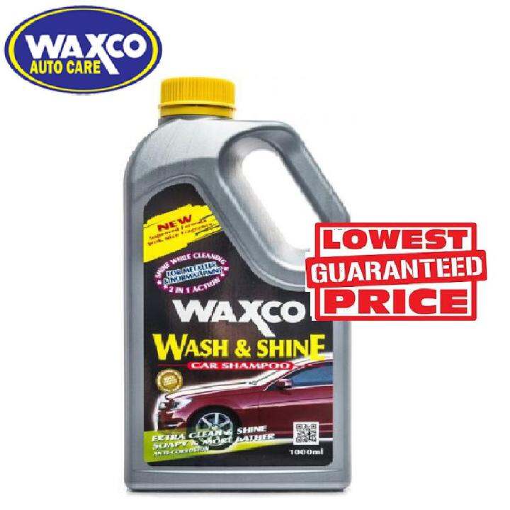 WAXCO Wash And Shine Car Liquid Shampoo 1000ML Lazada