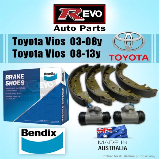 100 Original Bendix Australia Import Toyota Vios Brake Shoe Toyota