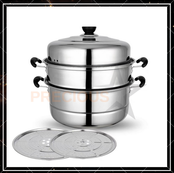 PRECIOUS STAR 1PC 30CM Stainless Steel Steamer And Cookware Multi