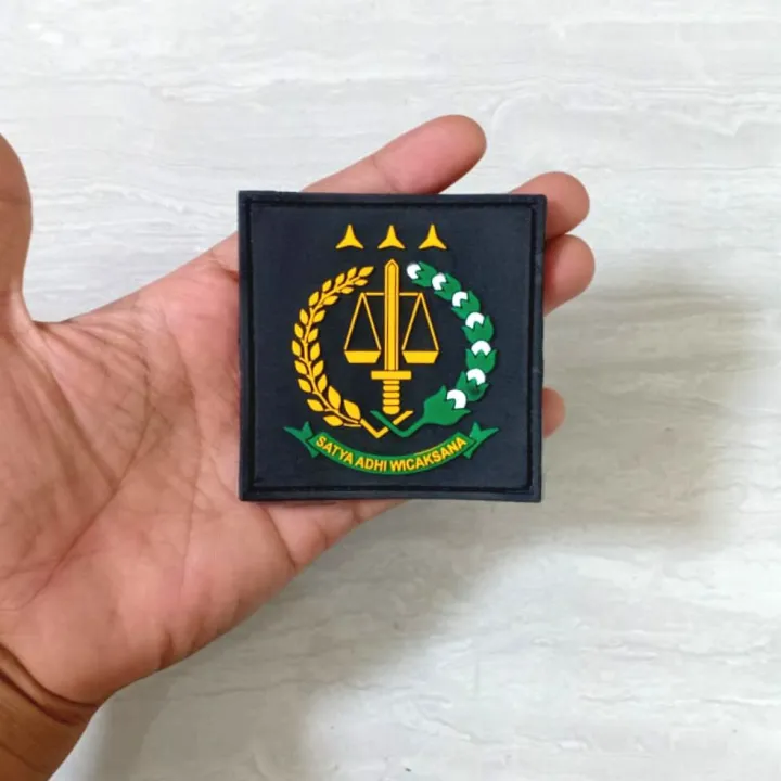 Patch Rubber Logo Kejaksaan Lazada Indonesia