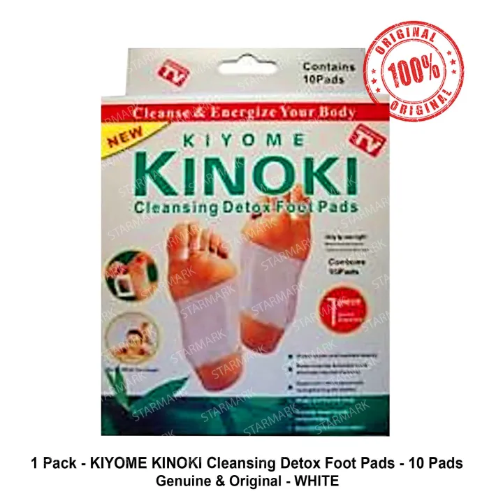 Kiyome Kinoki Detox Foot Pads White Pads Each Pack Authentic Set