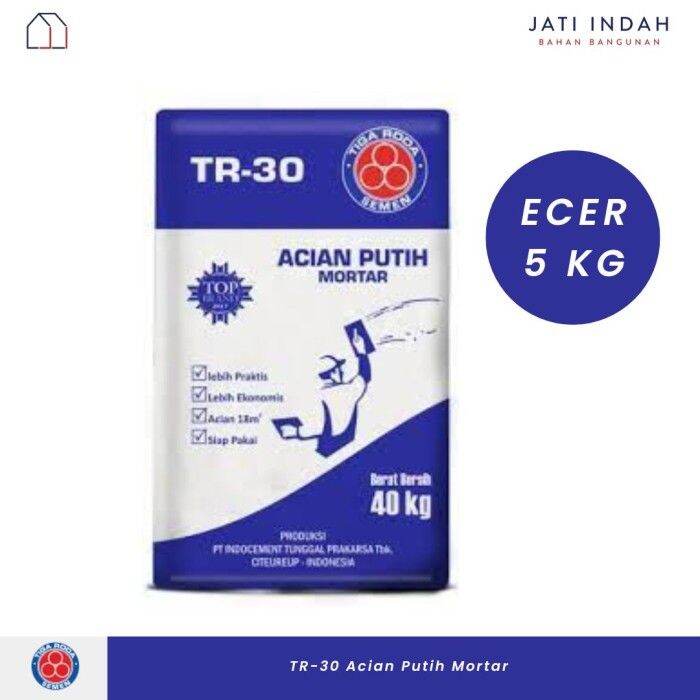 Semen Acian Putih Ecer 5 Kg Tiga Roda TR 30 Lazada Indonesia