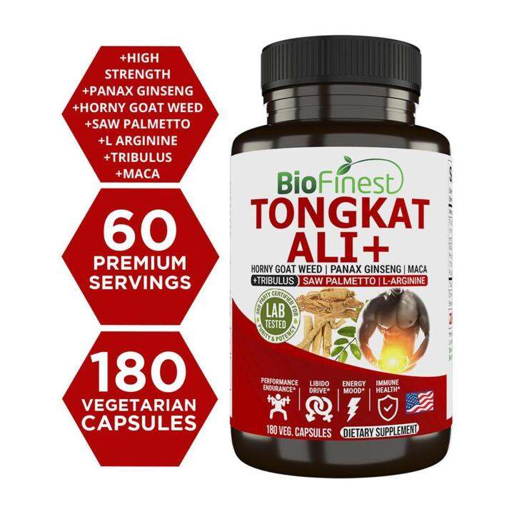 Biofinest Tongkat Ali Mg Maca Root Horny Goat Weed Panax Ginseng Saw