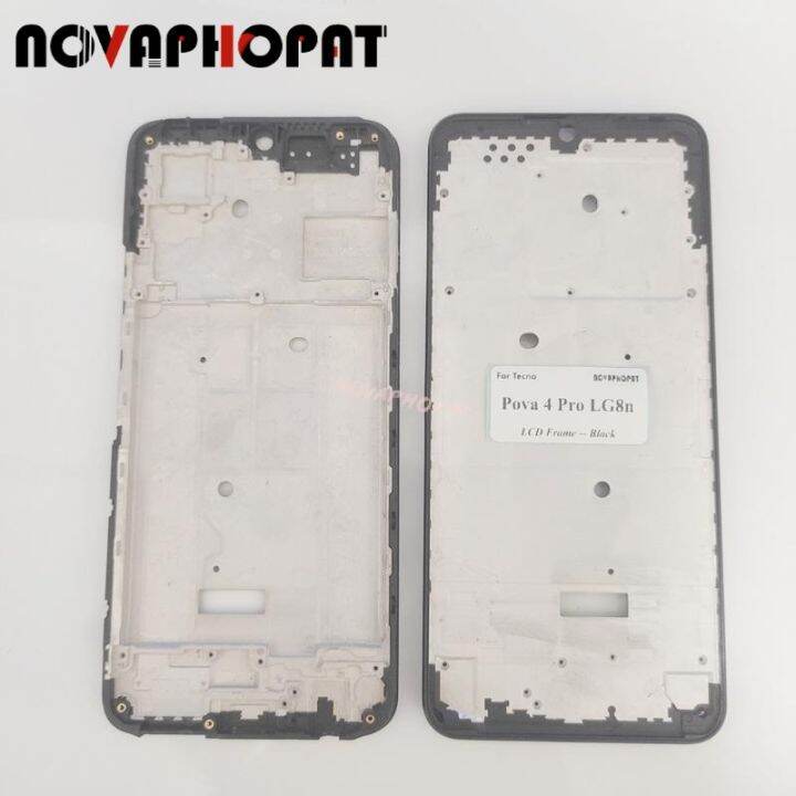 Novaphopat Lcd Frame Front Housing Cover Chassis Bezel For Tecno Pova