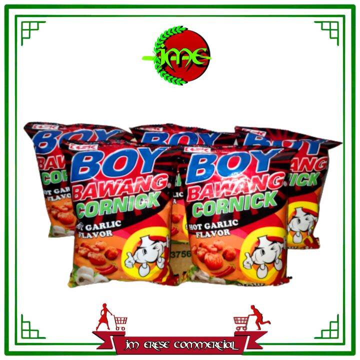 5pcs HOT GARLIC Flavor Boy Bawang Cornick X 85g Lazada PH