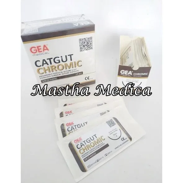 Benang Jahit Bedah Catgut Chromic Suture Gea Metric Box Lazada