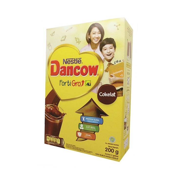 Dancow Fortigro Susu Bubuk COKELAT 195 Gr Box KECIL Lazada Indonesia