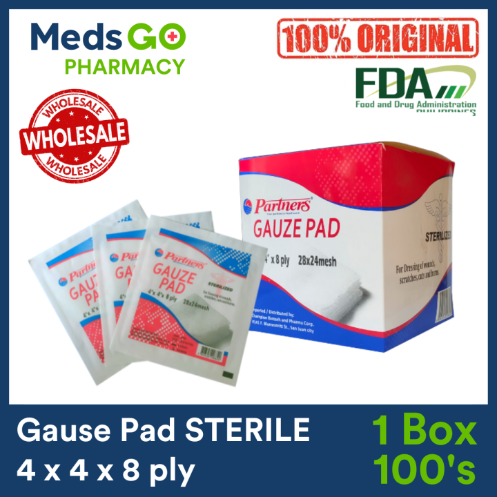 Gauze Pad X Sterile Pcs Partners Lazada Ph