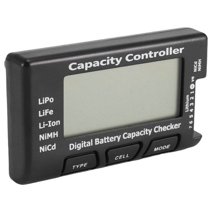 Rc Cell Meter Digital Battery Capacity Checker Controller For