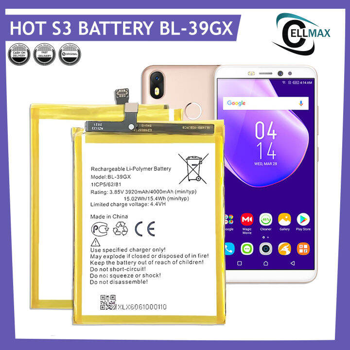 Original Infinix Hot S Battery Infinix Hot S Battery Fit X X B