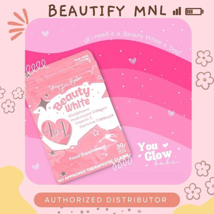 You Glow Babe BEAUTY WHITE GLUTATHIONE COLLAGEN SLIMMING Lazada PH