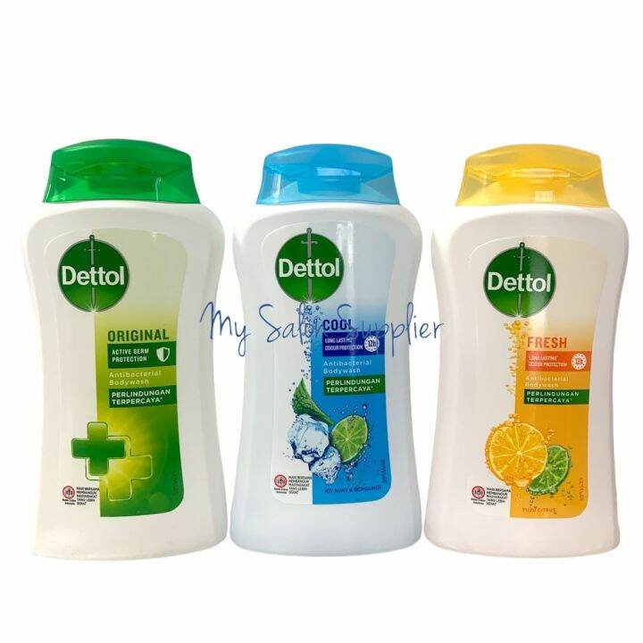 Dettol Antibacterial Body Wash Bodywash Oiginal Cool Fresh Botol