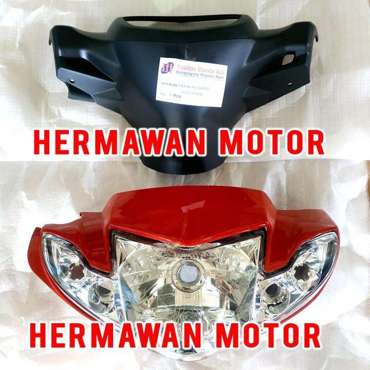 Yamaha Vega Batok Depan Belakang Dan Lampu Depan Vega R New Merah Satu